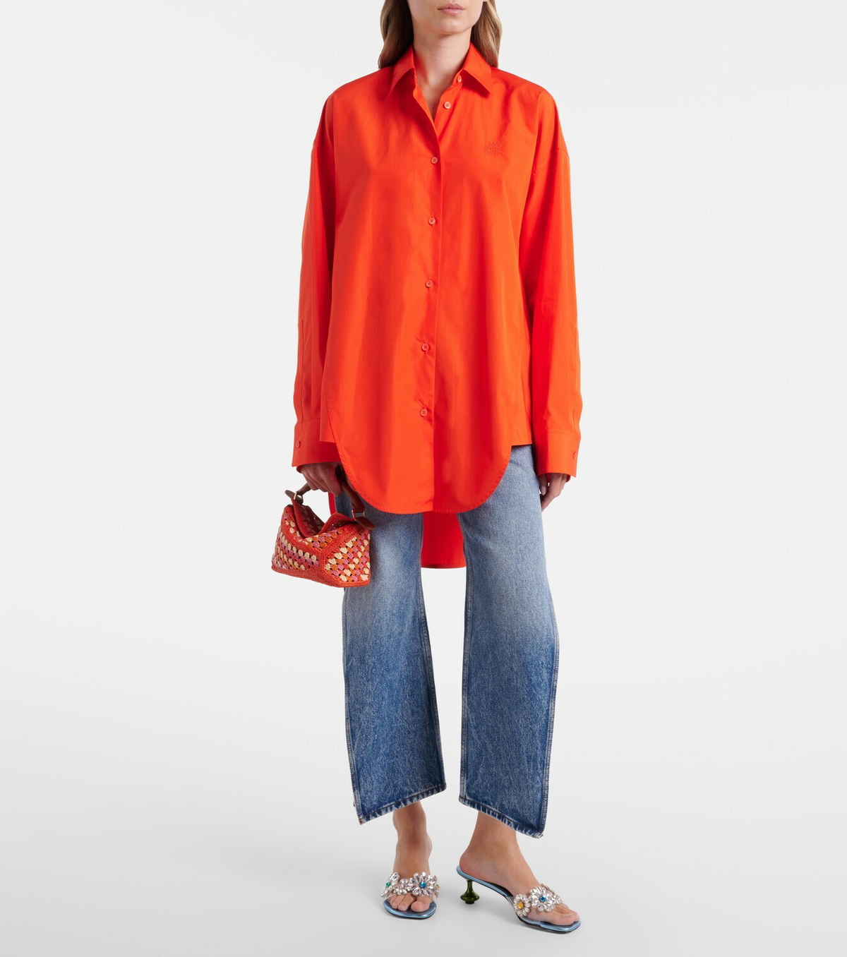 Loewe Paula's Ibiza Toy Crystal Flowers mules