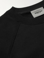 FEAR OF GOD ESSENTIALS - Logo-Print Cotton-Blend Jersey Sweatshirt - Black