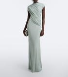 Tove Saffron draped jersey maxi dress