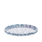 Frizbee Ceramics Men's Baby Plate in Blue Pizza