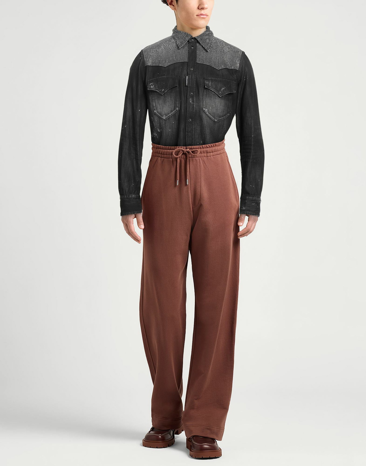 Dsquared2 Mens Denim shirt in Black