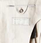 Brunello Cucinelli - Slim-Fit Linen Blazer - Neutrals