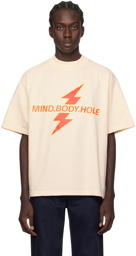 K.NGSLEY Off-White 'MIND. BODY. HOLE' T-Shirt