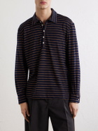 Massimo Alba - Raya Striped Cotton-Jersey Polo Shirt - Blue