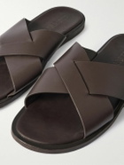 Orlebar Brown - Muro Leather Sandals - Brown