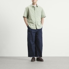 FrizmWORKS Men's OG Poplin Short Sleeve Shirt in Light Green