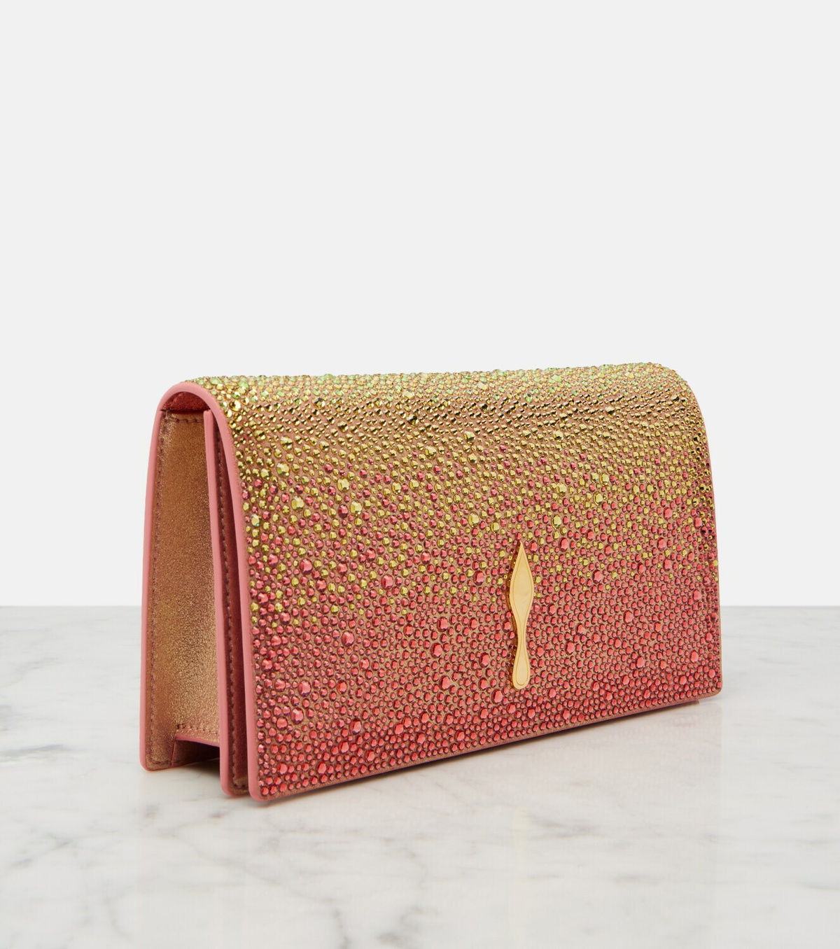 Christian Louboutin Bettina Small embellished leather clutch