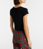 Vivienne Westwood Peru cropped cotton-blend jersey T-shirt