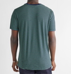 Bellerose - Striped Cotton-Jersey T-Shirt - Green