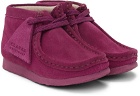 Clarks Originals Baby Purple Suede Wallabee Boots
