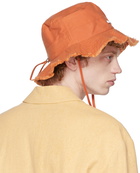 Jacquemus Orange 'Le Bob Artichaut' Bucket Hat