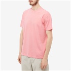 Auralee Men's Seamless Crew T-Shirt in Pink