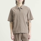 Hiking Patrol Men's Edge LT Softshell Technical Short Sleeve Shirt in Walnut