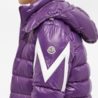 Moncler Men's Corydale Side Logo Jacket in Purple/White