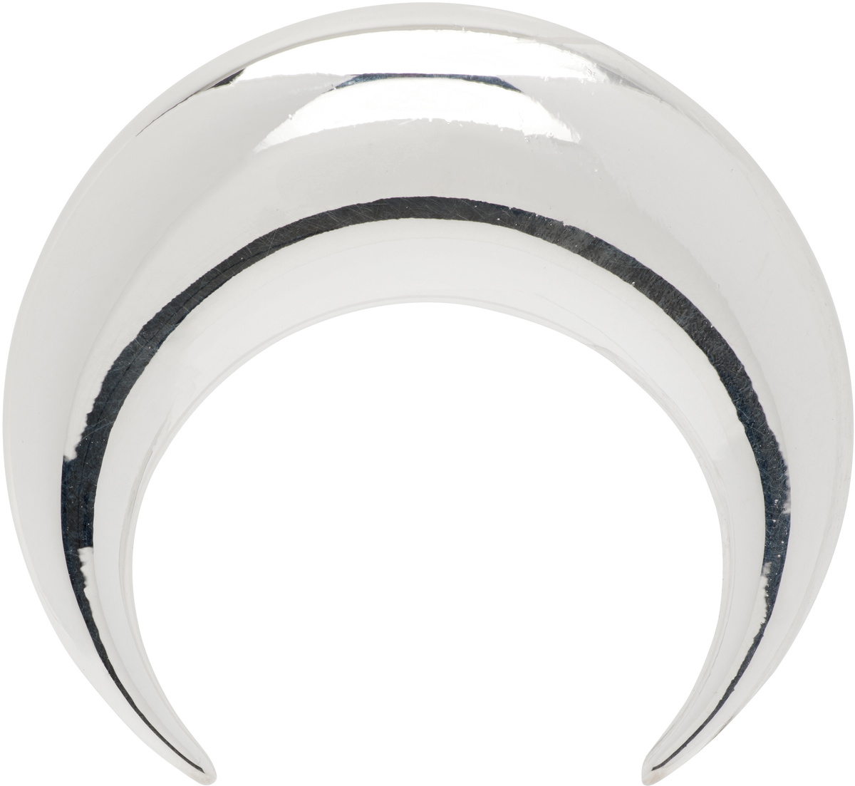 Marine Serre Regenerated Tin Moon Stud Earring