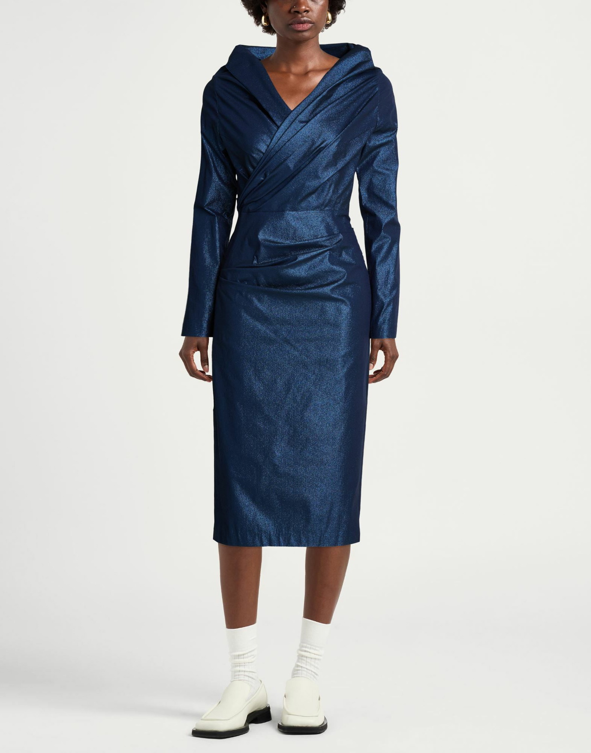 Talbot Runhof Womens Midi dress in Blue