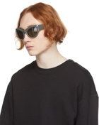 Dries Van Noten Grey Linda Farrow Edition Cat-Eye Sunglasses