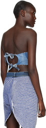 VITELLI SSENSE Exclusive Blue Denim Camisole