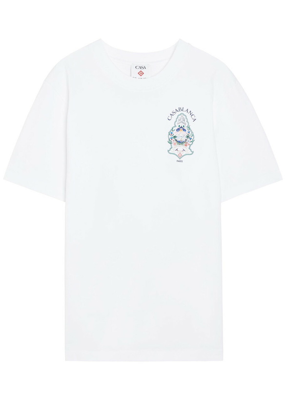 Photo: Casablanca Hotel Printed Cotton T-shirt White