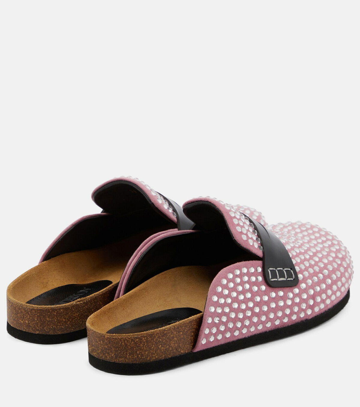 JW Anderson - Crystal-embellished suede slippers JW Anderson