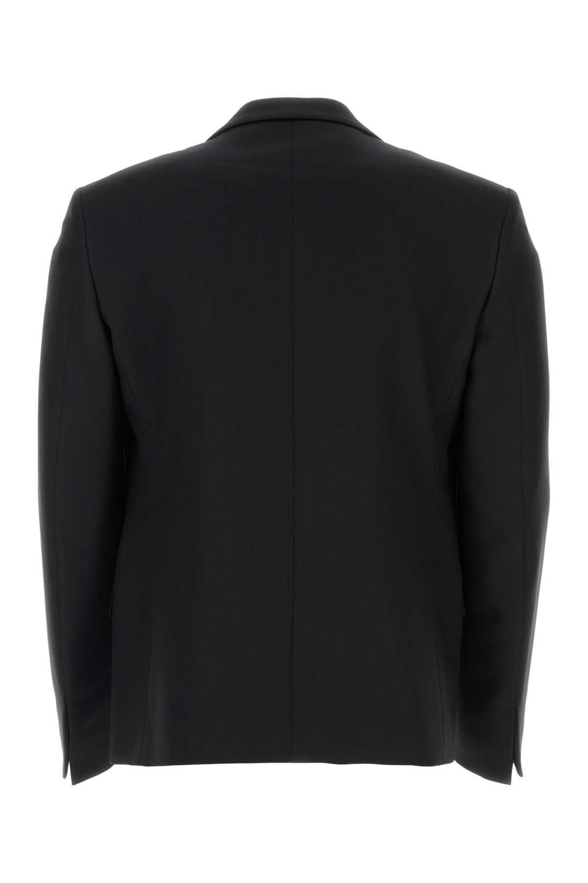 Random Identities Black Polyester Blazer