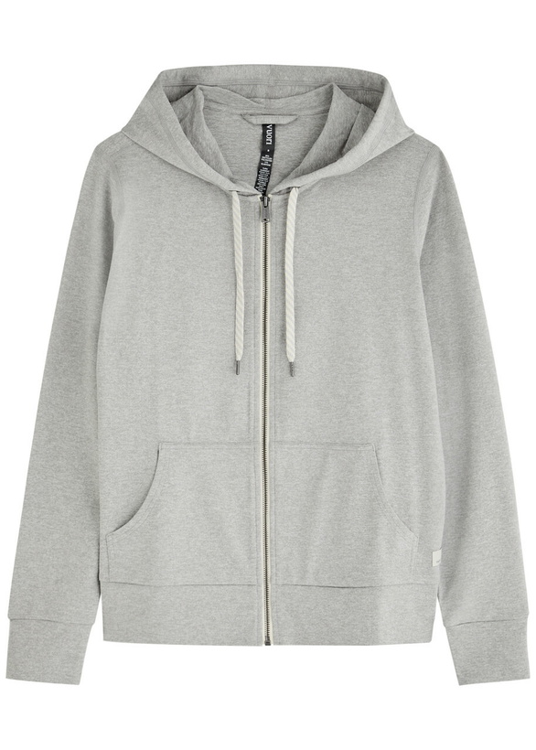Photo: Vuori Halo Performance 2.0 Hooded Jersey Sweatshirt Light Grey