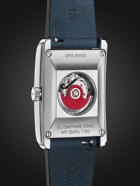 Oris - Rectangular Automatic 25.5mm Stainless Steel and Leather Watch, Ref. No. 01 561 7783 4065-07 5 19 17