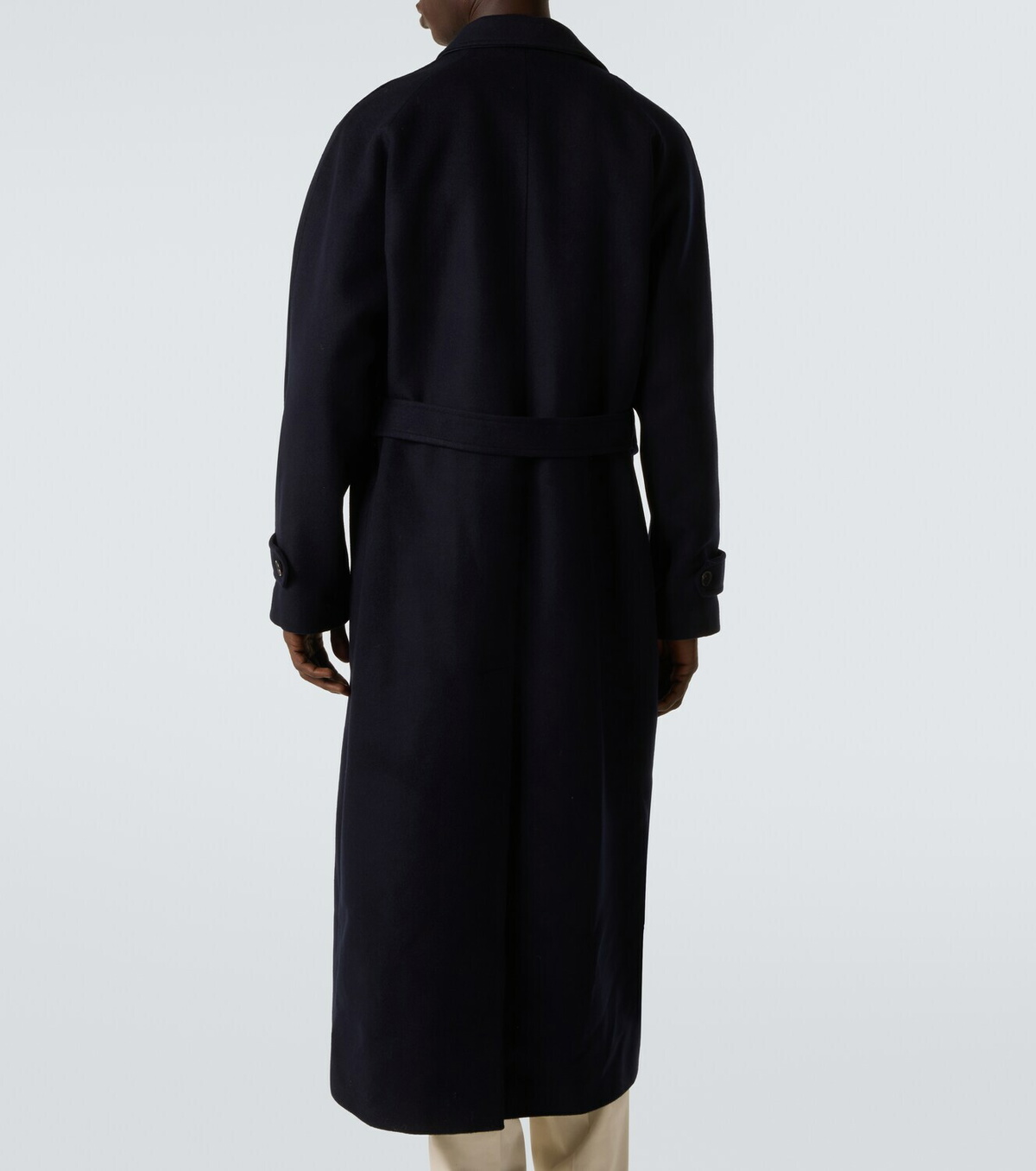 Saman Amel Belted wool overcoat