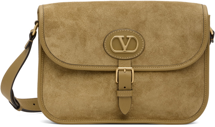 Photo: Valentino Garavani Beige Antibes Suede Bag