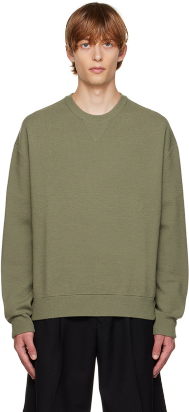 Photo: Solid Homme Khaki Wool Sweater