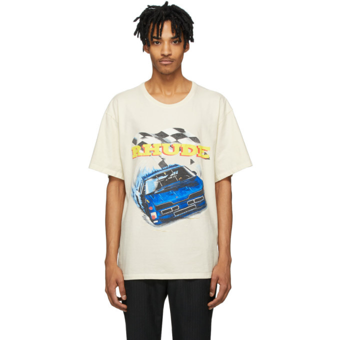 Photo: Rhude Off-White Nascar Race T-Shirt