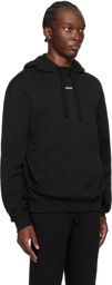 Hugo Black Bonded Hoodie