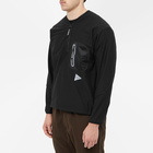 And Wander Men's Light Fleece Pullover in Black