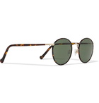 Moscot - Zev Round-Frame Tortoiseshell and Gold-Tone Titanium Sunglasses - Men - Tortoiseshell