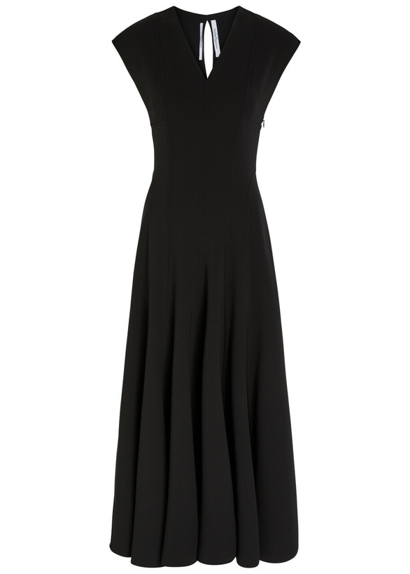 Photo: Another Tomorrow Cut-out Stretch-wool Midi Dress Black