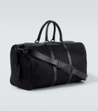 Kiton Leather-trimmed duffel bag