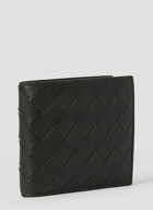 Intrecciato Bi-Fold Wallet in Dark Green