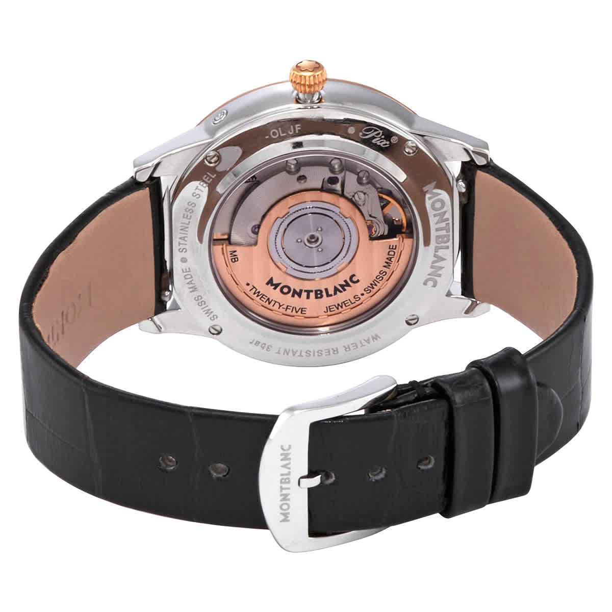 MontBlanc Boheme Perpetual Automatic Diamond Silver Dial Ladies Watch 113830
