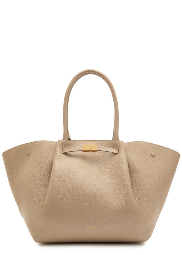 Photo: Demellier The New York Grained Leather Tote bag - Taupe - One Size