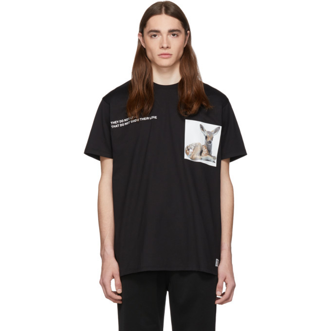 Burberry Black They Do Not Love T-Shirt Burberry