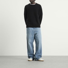 Maison Margiela Men's Wide Leg Jeans in Blue Washed