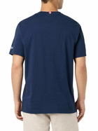 MC2 Saint Barth Man Cotton T-shirt With Avanti Lazio, Famoje 3 Goal! Embroidery | Ss Lazio Special Edition