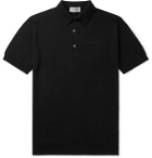 John Smedley - Adrian Slim-Fit Sea Island Cotton Polo Shirt - Black