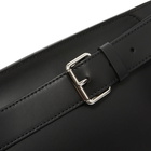 Valentino Men's VLTN Leather Waist Bag in Nero