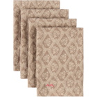Autumn Sonata Four-Pack Brown & Beige Katerina Napkins