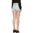 Alexander Wang Blue Denim Bite Shorts