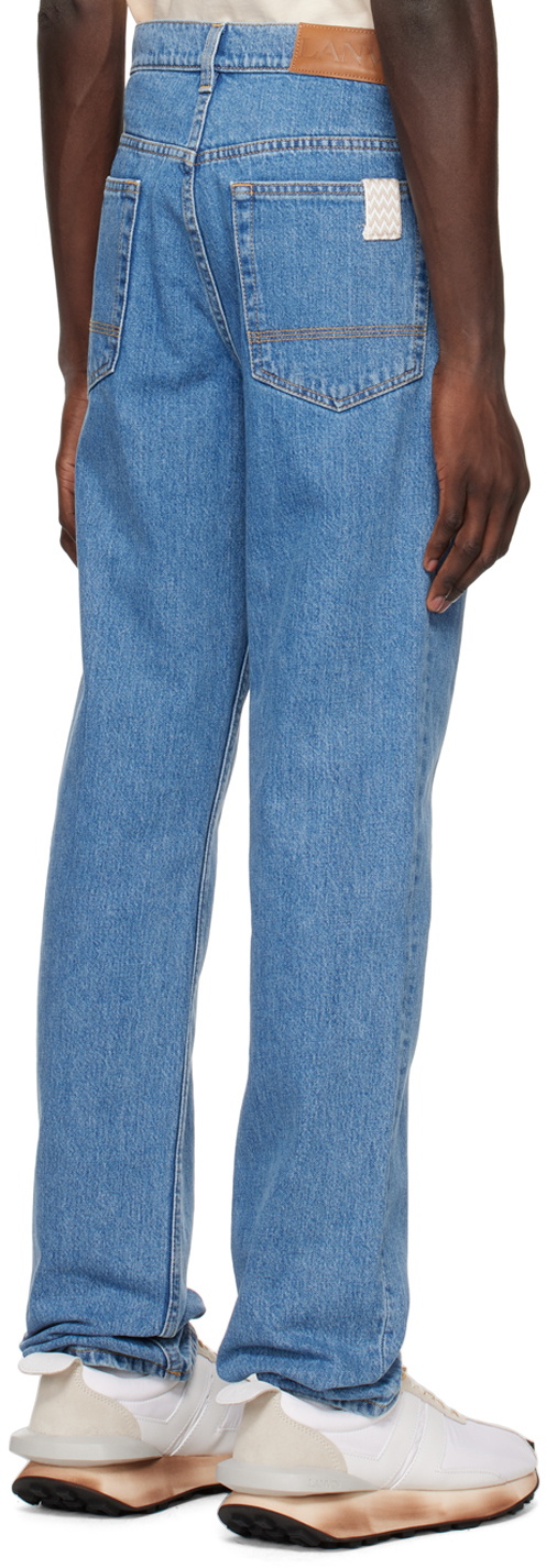 Lanvin Blue Curb Fit Jeans Lanvin