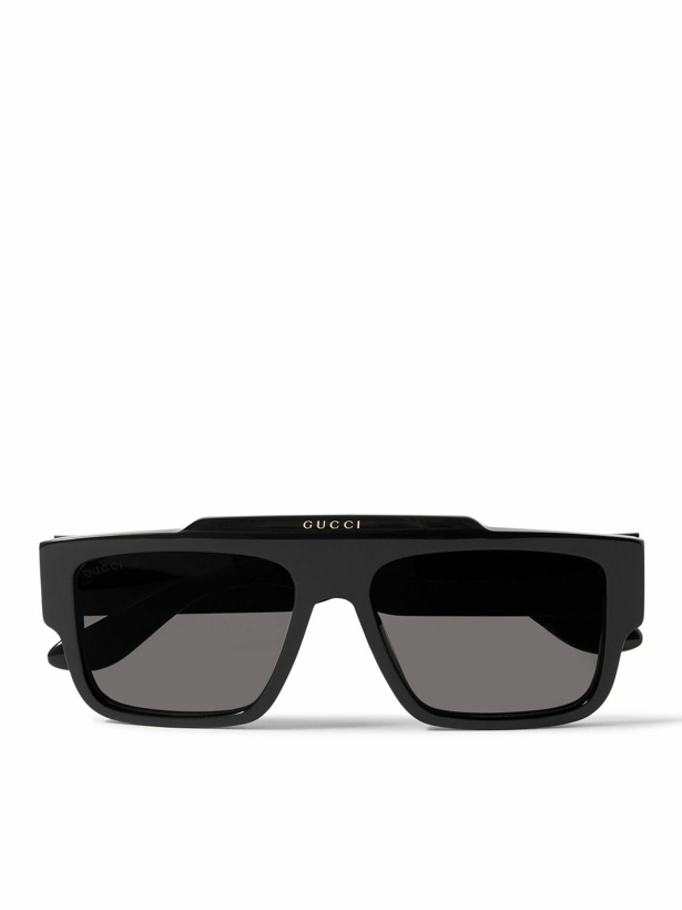 Photo: Gucci Eyewear - Square-Frame Recycled-Acetate Sunglasses