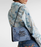 Etro Love Trotter Small canvas jacquard shoulder bag