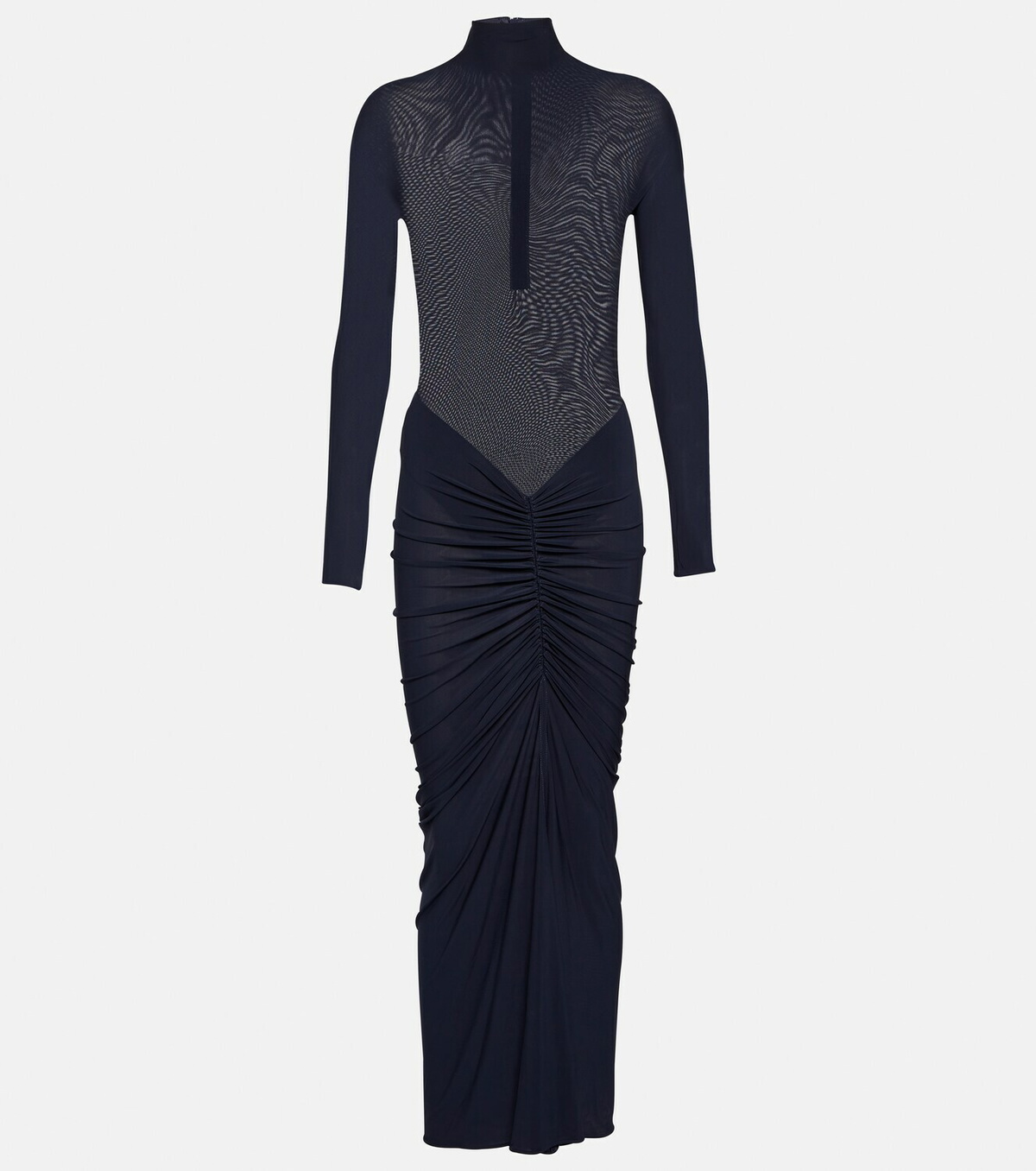 green emerald velvet dress Alaia Plunging Neckline Embellished Mini Dress main image 1
